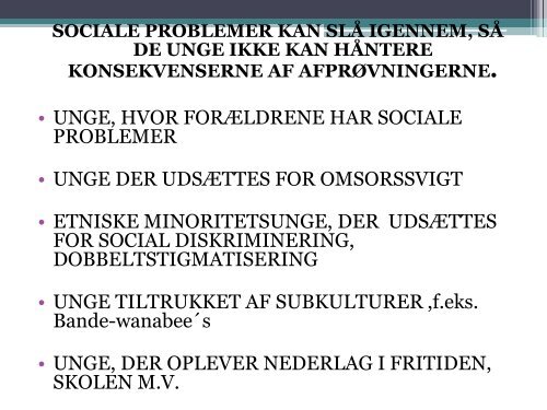 OpsÃ¸gende socialt arbejde blandt unge - Boligsocialnet