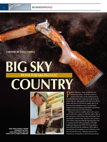 big sky country home for s&s plus llc - Tamarack Sporting Enterprises