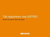 Tijd registreren met ASTRID