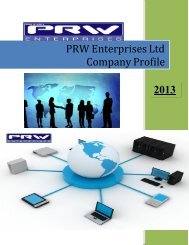 PRW Enterprises Ltd Company Profile 2013 - Trinidad and Tobago ...