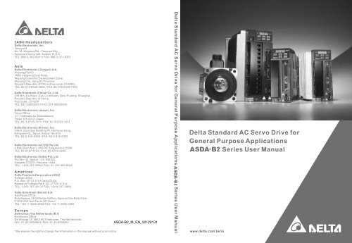 ASDA-B2 User-Manual(E)CURVE.cdr - Delta Electronics