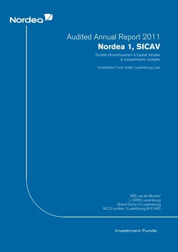 Audited Annual Report 2011 Nordea 1, SICAV - Nordea Bank Lietuva