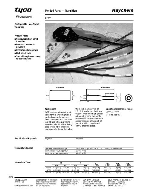 Raychem Heatshrink Products - RB Racing