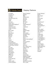 Display Partners - Audio Art, avd. Norsk Hi-Fi Center