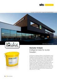StoColor X-black Intelligente Farbe fÃ¼r dunkle ... - StoTherm Classic