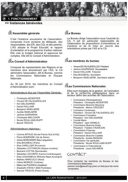 Lien Administratif - Eclaireuses et Eclaireurs Unionistes de France