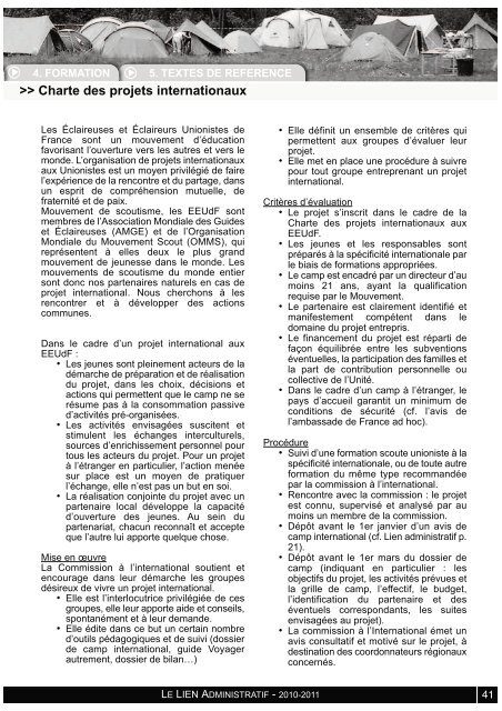 Lien Administratif - Eclaireuses et Eclaireurs Unionistes de France