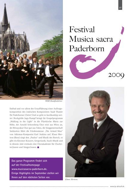 Musica sacra - TechnologiePark - Paderborn