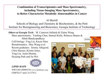 Combination of Transcriptomics and Mass Spectrometry, including ...