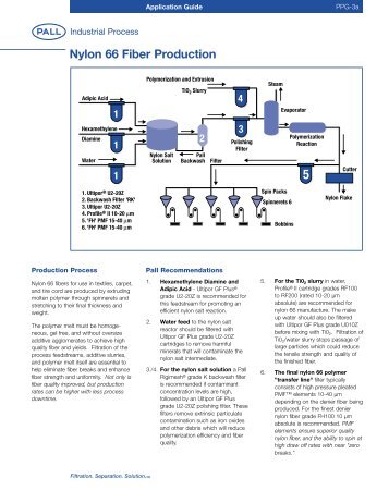 Nylon 66 Fiber Production - Pall Corporation