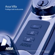 ASSA_VILA eesti voldik.indd - ASSA ABLOY