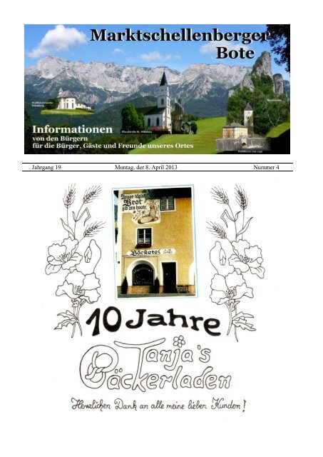 April Ausgabe - Tourismusverein Marktschellenberg e.V.