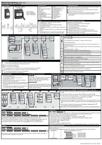 Betjeningsvejledning (Side 1 af 2) DK