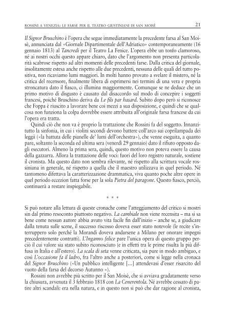 Gioachino Rossini L'inganno felice - Teatro La Fenice