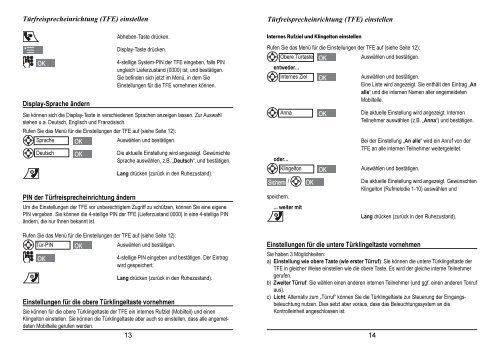 MWE MWE Doorlink 300 Türfreisprecheinrichtung ... - Telefon.de