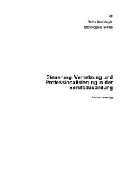 Steuerung, Vernetzung und Professionalisierung in der ...