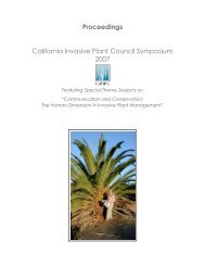 Proceedings California Invasive Plant Council Symposium ... - Cal-IPC