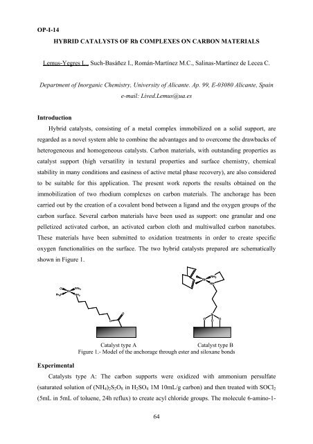 II International Symposium on Carbon for Catalysis ABSTRACTS