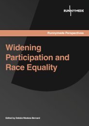 Widening Participation and Race Equality - Runnymede Trust