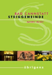 Ã¼brigens BAD CANNSTATT STEIGGEMEINDE