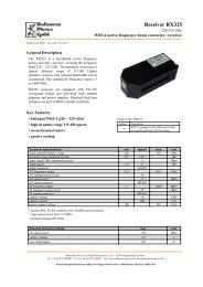 Receiver RX325 - Radiometer Physics Gmbh