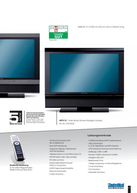 HDTV-Digitalfernseher