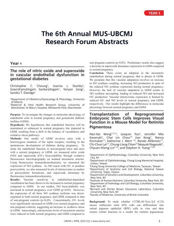 Download full PDF - UBC Medical Journal