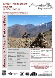 Berber Trek Mount Toubkal - Mountain Kingdoms