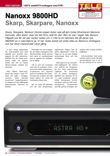 Nanoxx 9800HD - TELE-satellite International Magazine