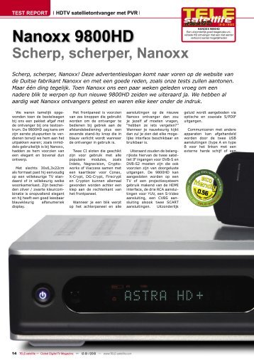 Nanoxx 9800HD - TELE-satellite International Magazine
