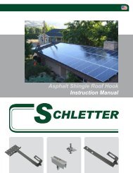 Asphalt Shingle Roof Hook Installation - Schletter Inc.