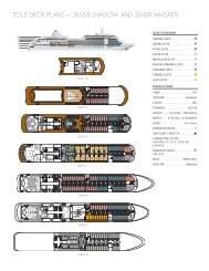 2012 Deck Plans â Silver Shadow and Silver whiSper