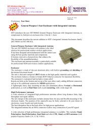 Fact Sheet General Purpose 1 foot Enclosure with Integrated Antenna