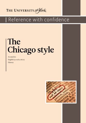 The Chicago style - University of York