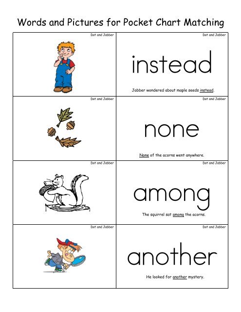 Dot and Jabber First Grade Word Wall Cards - Little Book Lane