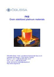 FKS Grain stabilized platinum materials - ÃGUSSA Ãsterreichische ...