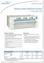 Heavy duty flatwork ironer C-Flex 900, 1200 - Progastro