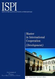 Master in International Cooperation (Development) - Ispi