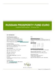 RUSSIAN PROSPERITY FUND EURO - Seligson & Co