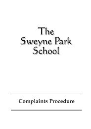 Complaints A4 - The Sweyne Park School