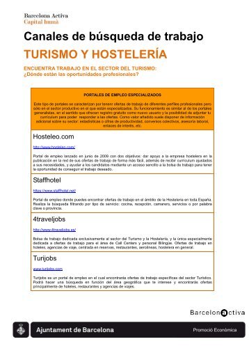 Recursos para la BÃºsqueda de Empleo en el ... - Barcelona Treball