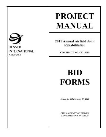 bid forms dia business center denver international airport