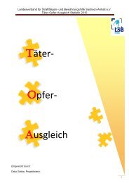 und BewÃ¤hrungshilfe Sachsen-Anhalt eV TÃ¤ter-Opfer-Ausgleich ...