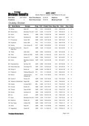 Division Results - World Cruising Club