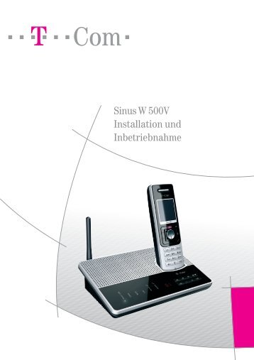 Sinus W 500V Installation und Inbetriebnahme - Telekom