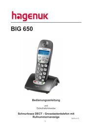 Hagenuk Big 550 DECT 24.11.2004 - Telefon.de