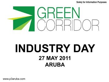 Industry Day Green Corridor Aruba - The project - P3 Aruba