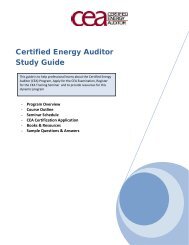 Certified Energy Auditor Study Guide - Association of Energy ...