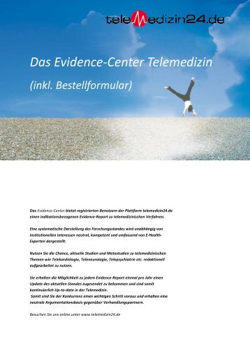 Das Evidence-Center Telemedizin - Telemedizin24.de