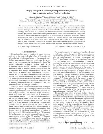 Subgap transport in ferromagnet-superconductor junctions due to ...